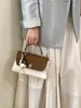 Bolsa de Mão Color Blocking Estilosa Retrô Nova Coleção Primavera/Verão 2026 Bolsa de Ombro Fashion para o Dia a Dia Bolsa Transversal Tendência com Personalidade