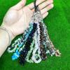 Cadena para teléfono móvil de grava de cristal irregular natural Cadena colgante de mano para mujer de cristal ágata transfronteriza europea y americana al por mayor