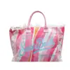 Bolso de lona con letra y borla minimalista para comercio exterior, bolso de mano de gran capacidad, nuevo bolso tote de hombro de color liso para uso transfronterizo