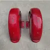 Guardabarros de Hierro para Triciclo Eléctrico con Soporte y Luz Trasera, Guardabarros Trasero para Rueda Trasera, Guardabarros de Hierro para Triciclo de Ocio