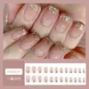 Piezas de Uñas Europeas y Americanas de Uso Sencillo Sentido Avanzado Phnom Penh Lujo Ligero Arte de Uñas Francés Elegante Elegante Parche de Uñas Falsas