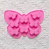 Molde de Silicona Forma Mariposa 706 de 8 Eslabones, Adecuado para Chocolate, Dulces y Herramientas de Decoración de Pasteles