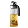 Jarra de aceite botella de aceite de apertura y cierre automático Escala de alto borosilicato Sellada botella para condimentos Gran capacidad Botella para salsa de soja Vinagrera Suministros de cocina