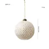 Nueva Bola de Plástico Blanca Dorada Bola de Navidad Colgante de Forma Especial Retro Lujo Accesible Bola Mate Copo de Nieve Regalo Colgante para Árbol de Navidad