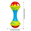 Bebê chocalho Manhattan Ball Fitness Soft Rubber Hand Grab Ball Tooth Gum Rattle Hand Rattle Baby 0-1 Ano Brinquedo de Idade