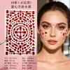Pegatinas de Diamantes para Maquillaje Transfronterizas Rojo Año Nuevo Halloween Fiesta Rostro Pegatinas de Diamantes Oscuras Araña Pegatinas de Rostro con Pedrería