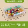Caja Desechable para Fruta Transparente con Tapa Caja de Embalaje de Plástico Caja para Llevar Caja Gruesa con Compartimentos Caja para Fruta Cortada y Ensalada