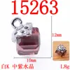 Colgante de cristal nuevo accesorios para collar diy cristal cuadrado versión coreana del nuevo al por mayor en stock accesorios de joyería 1536