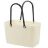 Venta al por mayor de fábrica Cesta de mano de plástico japonesa para picnic, cesta para frutas y verduras, cesta de almacenamiento de escombros anti-ratán, cesta de baño