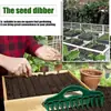Nuevo sembrador de mano de pulsación rápida y perforador de agujeros, herramienta de espaciado de semillas para jardinería, herramienta agrícola especializada para verduras y plantas