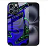 Aplicável à Capa de Vidro Temperado Apple 18PRO 17PROMAX Curva Roxa Capa Protetora iPhone16 Linhas 17E