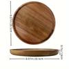 Bandeja de Madera de Acacia Japonesa Cocina Hogar Tabla para Exhibir Frutas Vajilla Creativa Bandeja Multifuncional Bandeja para Taza de Té
