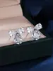 Pendientes de Lazo Super Brillantes Incrustados con Circonita de Lujo Ligero, Accesorios para Orejas de Circonita Versátiles y Elegantes, Pendientes para Viajar Exquisitamente Diseñados