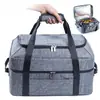 Bolsa Térmica Popular Personalizada Transfronteiriça, Bolsa Térmica de Cozimento Lento de Camada Dupla, Transportador de Bolo Isolado, Bolsa Refrigeradora para Caçarola, Bolsa de Piquenique