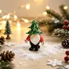 Zibo Reno de Papá Noel Glaseado Caja de Regalo de Muñeco de Nieve de Vidrio Casa Accesorios Navideños Adornos Decorativos