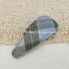 Pinza Geométrica para el Cabello de Tela de Mezclilla Vintage Simple Azul Claro Estilo Bosque Cuadros Pinza Bb Versátil Pinza para Mechas Laterales