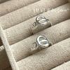 Onihan S925 Sterling Silver Coreia do Sul Dongdaemun Retro All-match Pig Nose Ring Simple Fashion Niche High-end Sense