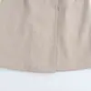 Ropa de Mujer Otoño 2024 Estilo Europeo y Americano Moda Sencilla Chaqueta Exterior con Cuello de Piel Sintética