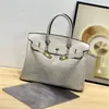 Bolso Grande de Cocodrilo de Gama Alta para Mujer 2026 Nuevo Bolso Cruzado Versátil de Moda Bolso de Mano Bolso Platino