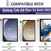 Adecuado para Samsung Tab A11Plus Funda Protectora A9+ Teclado Táctil Bluetooth con Retroiluminación Colorida Funda de Cuero con Ranura para Lápiz