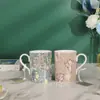 Caneca de Porcelana Ossos de Porter Transfronteiriça Xícara de Café Lembrança Flor Cerâmica Xícara de Água Doméstica de Alto Valor Xícara