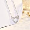 Collar de corazón de alta gama para mujer, nuevo producto de gran venta transfronteriza de Amazon, con forma de corazón, para clavícula, de verano.