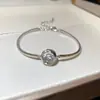 Moda Transfronteriza Europea y Americana Forma de Serpiente de Circonita Pulsera Geométrica Lujo Ligero Sensación de Alta Gama Pulsera Diseño de Nicho Joyería de Mano de Moda para Mujeres