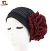 Chapéu Headwear Popular Europeu e Americano de Seda Brilhante com Cabeça de Flor Grande Chapéu Indiano Chapéu de Casamento Estilo Chapéu TJM-322B
