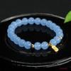 Pulsera de Jade Malayo Ai Yu Pulsera de Vidrio Azul Joyería Estilo Chino Nuevo Suministro Mayorista para Transmisiones en Vivo S4062211