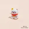 Gato da Sorte Fofo de Desenho Animado Resina Estéreo Micro Paisagem Enfeites Criativos Decoração de Mesa de Computador Carro Pequenos Enfeites