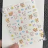 Adesivos Rilakkuma Estilo Coreano Ins Fofo Desenho Animado Capa de Celular Maçã Adesivo iPhone17 Lente Adesivo DIY