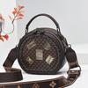 Bolsa de Ombro Feminina Moda Versátil Popular na Internet Nova Bolsa Transversal 2023 Nova Bolsa Redonda Pequena