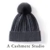 Chapéu de Cashmere Moda Feminina Bola de Pelo de Raposa Chapéu de Lã Outono e Inverno Popular Quente Proteção para as Orelhas