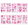 UU033 Pegatina de Tatuaje de Lazo Rosa Pegatina de Tatuaje Decorativa Desechable para Fiesta Festiva de Lazo Rosa