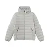 Chaqueta Ligera de Algodón con Relleno de Plumas, Costillada, con Capucha, Negra, para Hombres y Mujeres, Cálida de Invierno, Versátil, Sencilla, Abrigo de Algodón