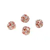 Esfera de Diamante de Cobre Contas Soltas Acessórios de Metal Acessórios DIY Feitos à Mão Contas Espaçadoras Pulseira Contas de Mão Acessórios Material Lote