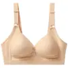 Novo sutiã feminino plus size, sem aro, confortável, respirável e com sustentação, com bojos finos e acabamento liso, projetado para silhuetas mais cheias.