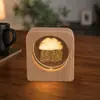 Luz de Noche de Cristal Souvenir Creativo de Cristal Adornos de Escritorio Lámpara de Mesita de Noche Puesto de Manualidades Regalos para Estudiantes y Maestros