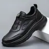Nuevos Zapatos Casuales de Cuero de Negocios para Hombre Primavera/Otoño 2026 Zapatos Casuales para Exteriores de Viaje para Hombre Zapatos Ligeros Cómodos para Hombre
