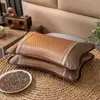 Almohada de cáscara de trigo sarraceno entera de verano, Núcleo de almohada de ratán de hielo de verano, Protección cervical para adultos, Almohada especial de bambú para dormir, Cabeza entera dura para hombres