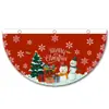 Bandeira em Forma de Leque de Natal da Amazon Impressão Digital Externa Bandeira Pendurada Semicircular Decoração de Natal Criativa Pendurada na Porta Atacado