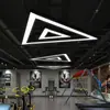 Lámpara de araña triangular creativa Cafetería de Internet Gimnasio Lámpara de modelado LED Oficina Centro comercial Lámpara de estilo industrial Lámparas de ingeniería