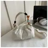 Comercio Exterior Estilo Coreano Literario Fresco 2026 Letra Plisado Nuevo Gran Capacidad Elegante Casual Simple Bolso de Hombro Cruzado