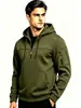 2026 Nuevo Estilo Transfronterizo Primavera Otoño Invierno Sudadera con Capucha para Hombre Cremallera Múltiples Bolsillos Sudadera de Arrastre Deportiva Casual