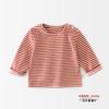 Bebés Niños y Niñas Usan Camisetas Interiores de Primavera y Otoño para Bebés y Niños Pequeños de 0 a 3 Años Estilo Coreano Camisetas de Manga Larga Rayadas Tops 51116