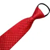 Fabricante Hombres Negros Casual Rayas Azules Corbata de Negocios Corbata Perezosa 8cm Corbata sin Corbata al por Mayor Cremallera