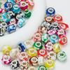 Venta caliente transfronteriza, cuentas de acrílico con corte superficial, cuentas de gelatina con agujeros grandes, cuentas de vidrio, pulseras de moda DIY, cuentas sueltas, accesorios