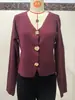 Cardigan de Tricô Amazon Cross-Border com Gola Alta Nova Coleção Primavera e Outono Slim Fit Botão de Metal Cor Sólida Suéter Roupa Feminina