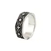 Anillos Chiba Thai Silver Diseño Original Estilo Retro Estrella y Sol Anillos de Pareja Personalizados Ajustables Anillos Abiertos