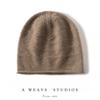 Otoño e invierno origen 100% cachemira pura método patrón de punto de onda simple gorro de punto acolchado cálido súper grado A
